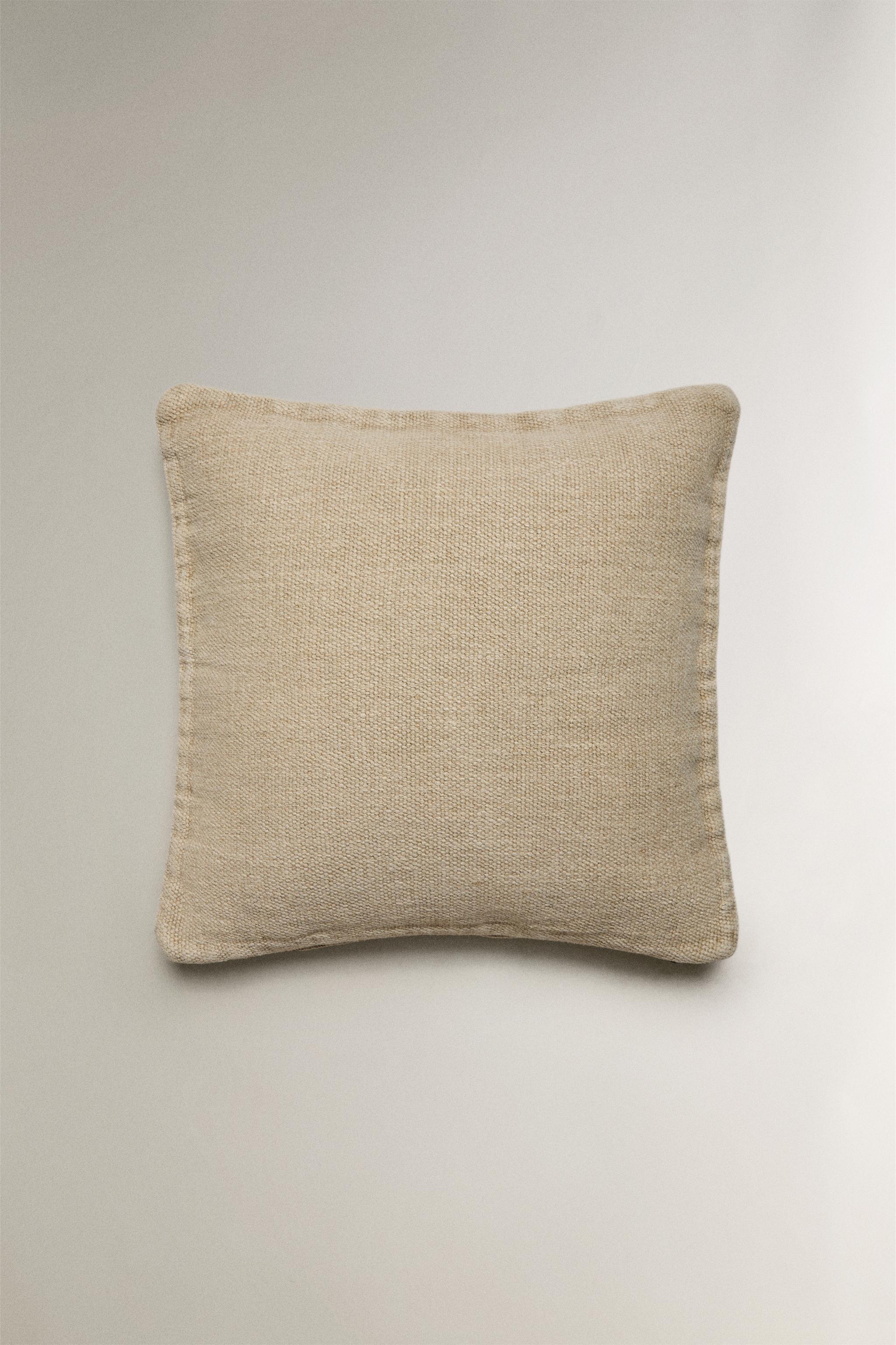 PLAIN LINEN THROW PILLOW COVER